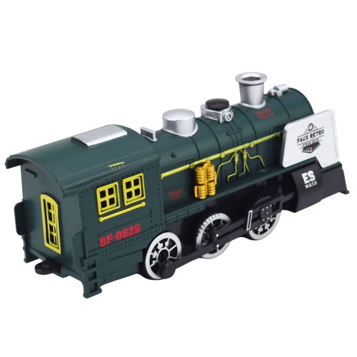 Klasszikus mozdony akadályérzékelő füstlámpák zöld hangok