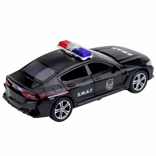 SWAT különleges egység autó nyitó ajtajai meghajtási lámpák fekete hangot adnak