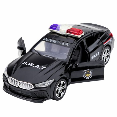 SWAT különleges egység autó nyitó ajtajai meghajtási lámpák fekete hangot adnak
