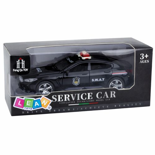 SWAT különleges egység autó nyitó ajtajai meghajtási lámpák fekete hangot adnak