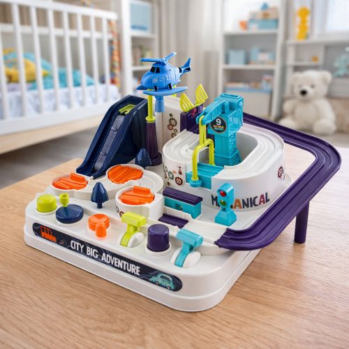 Autós Akadálypálya Interaktív Oktató Parkoló 4 Autónak