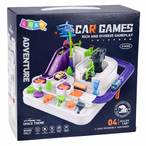 Autós Akadálypálya Interaktív Oktató Parkoló 4 Autónak