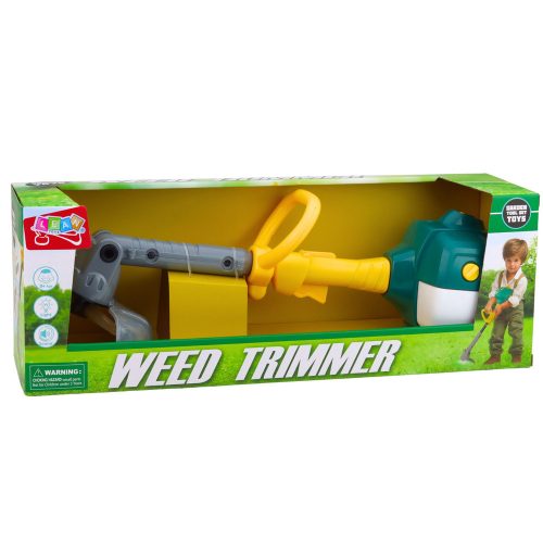 Gyerek kerti fűnyíró hangokkal, fénnyel és gumipengével