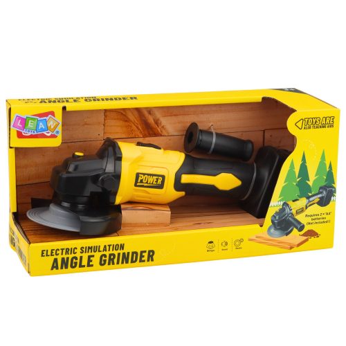 Játék sarokcsiszoló gyerekeknek, sárga hangokkal