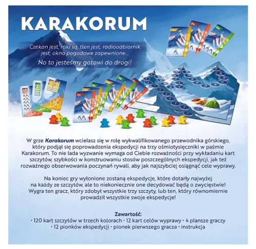 Társasjáték Karakorum Reiner Knizia: A hegyek királya Trefl 02739