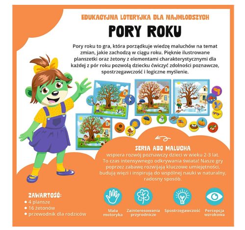 Oktatójáték Évszakok ABC Kisgyermekeknek Treflik Család Trefl 02906