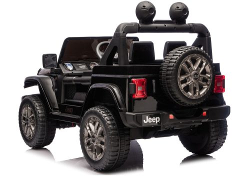 Jeep Rubicon 4x4 DK-JWR556 4x200W 24V fekete akkumulátoros jármű