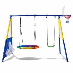   Kerti játszótér gyerekeknek, gólyafészek hintakosár 4 az 1-ben