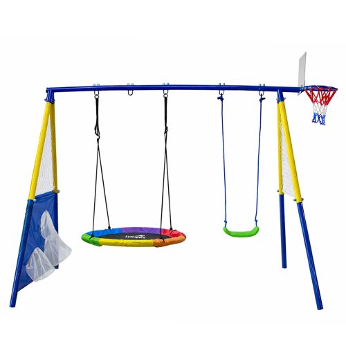 Kerti játszótér gyerekeknek, gólyafészek hintakosár 4 az 1-ben