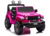 Jeep Rubicon 4x4 akkumulátoros kisautó DK-JWR556 4x200W 24V rózsaszín