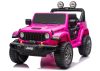 Jeep Rubicon 4x4 akkumulátoros kisautó DK-JWR556 4x200W 24V rózsaszín