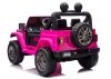 Jeep Rubicon 4x4 akkumulátoros kisautó DK-JWR556 4x200W 24V rózsaszín