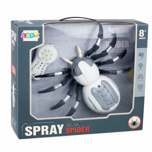 RC távirányítós pókrobot füsthatással, fényekkel és hangokkal