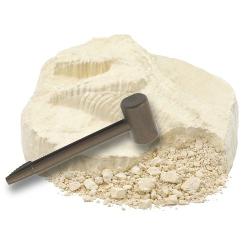 Régészeti ásatási készletkő dinoszaurusz figura eszközökkel