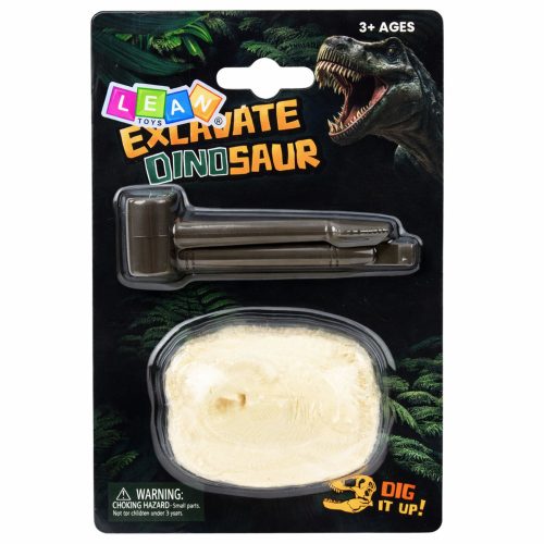 Régészeti ásatási készletkő dinoszaurusz figura eszközökkel