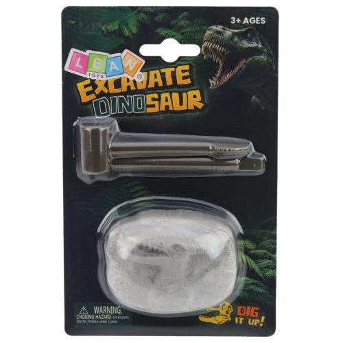 Régészeti ásatási készletkő dinoszaurusz figura eszközökkel