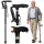 Adjustable Folding Walking Stick with LED Flashlight for Seniors, Black, 80-100 cm