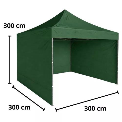 Kerti Sátor Express Kereskedelmi Vendéglátó Pavilon Zöld 3x3M