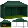 Expressz Kerti Sátor Vendéglátó Pavilon Zöld 3x6 M