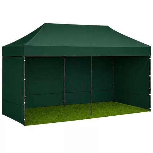 Expressz Kerti Sátor Vendéglátó Pavilon Zöld 3x6 M