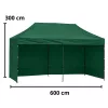 Expressz Kerti Sátor Vendéglátó Pavilon Zöld 3x6 M