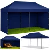 Express Kerti Sátor Catering Kereskedelmi Pavilon Sötétkék 3x6 M