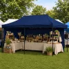 Express Kerti Sátor Catering Kereskedelmi Pavilon Sötétkék 3x6 M
