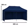 Express Kerti Sátor Catering Kereskedelmi Pavilon Sötétkék 3x6 M