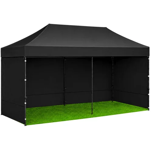 Express Kerti Sátor Vendéglátóipari Pavilon Fekete 3x6 M