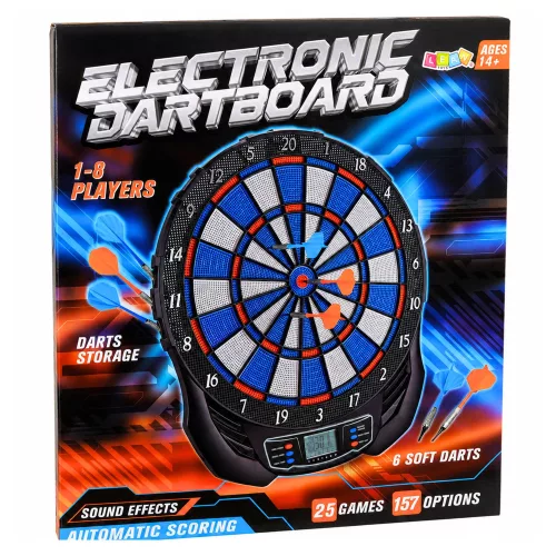 Elektronikus LCD Darts Tábla Arcade Játék 25 Játék 176 Változat