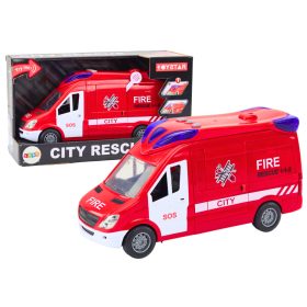 Tűzoltóautó Fények Hangok Nyíló ajtók Drive Red