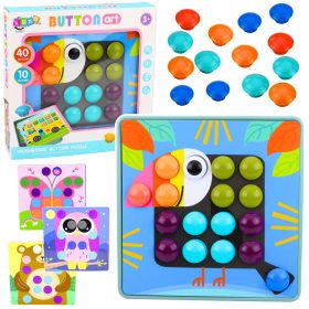   Kreatív geometrikus kirakós mozaik oktató kirakó gombák 53 darabos.