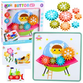   Kreatív geometrikus kirakós mozaik fogaskerekek kirakó 25 darabos.