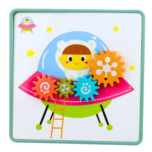 Kreatív geometrikus kirakós mozaik fogaskerekek kirakó 25 darabos.