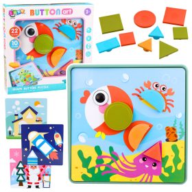   Kreatív geometrikus kirakó mozaik oktató kirakó 35 darabos.