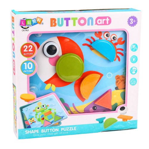 Kreatív geometrikus kirakó mozaik oktató kirakó 35 darabos.