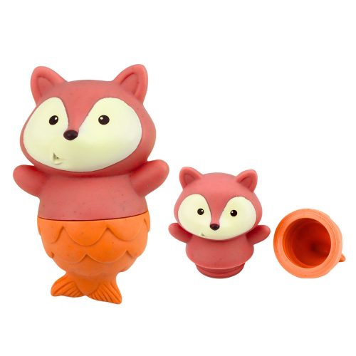 4 db-os gumi sellő állatos fürdőjáték készlet