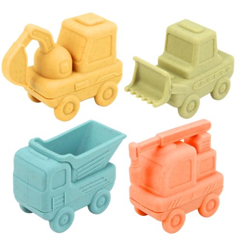 Játékok kisgyermekeknek Gumi járművek szétszereléshez fürdőjátékhoz 4 db.