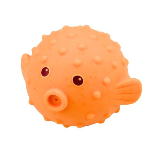 6 darabos oktató gumi tengeri állatból álló készlet fürdéshez és szórakozáshoz.