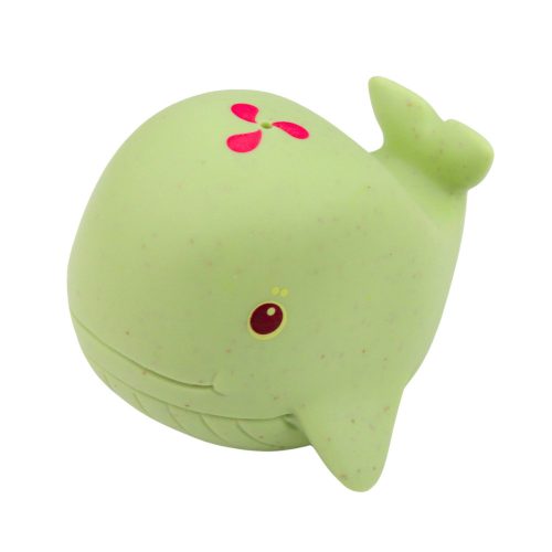 6 darabos oktató gumi tengeri állatból álló készlet fürdéshez és szórakozáshoz.