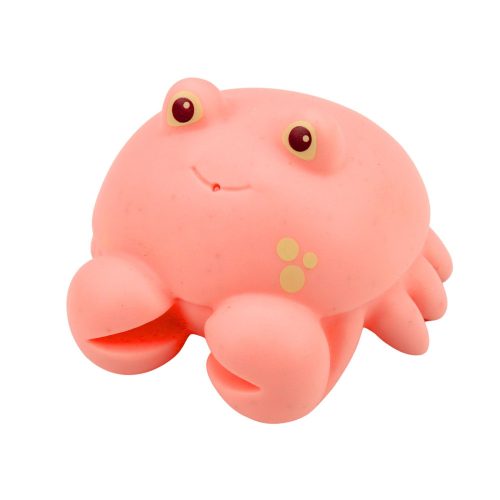 6 darabos oktató gumi tengeri állatból álló készlet fürdéshez és szórakozáshoz.