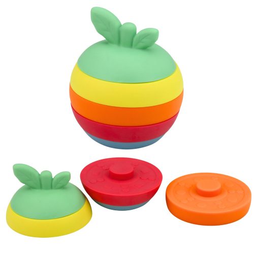 Szenzoros Játékkészlet Kisgyermekeknek Piramis Gumilabdák 16 db.