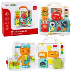   Interactive Book Educational Manipulative Board Lights Sounds 16 pcs.