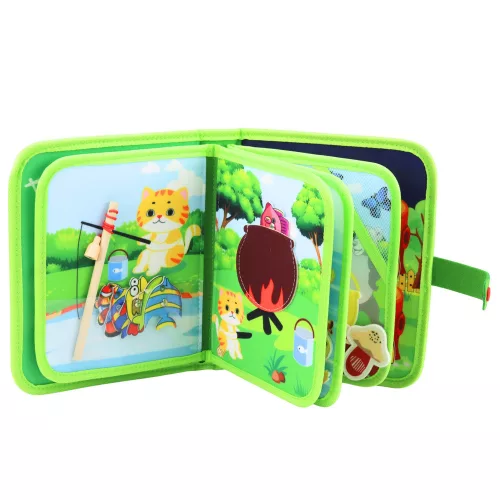 3D-s filc érzékszervi oktatókönyv vadállatokkal