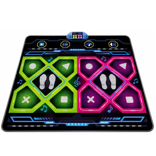 Dupla Elektronikus LED Táncszőnyeg 105 x 90 cm-A