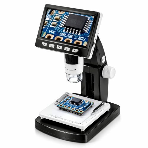 Oktatási digitális mikroszkóp 4,3 hüvelykes LCD képernyővel, USB LED-del, 1000x nagyítással