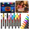 Set of Acrylic Markers, Felt-Tip Pens, Waterproof Markers, Case 36 pcs.