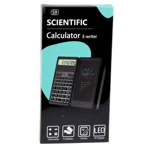 Tudományos irodai számológép LCD kijelzővel, grafikus táblával, tollal, 10 számjeggyel
