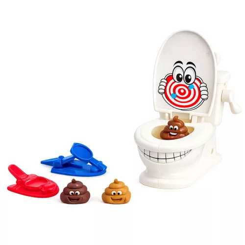 Popping Jumping Poop WC Catapult matrica árkád játék