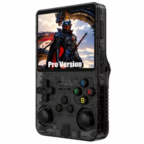 Mini R36S Portable Retro Gaming Console 21,000 IPS 3.5 Inch Black